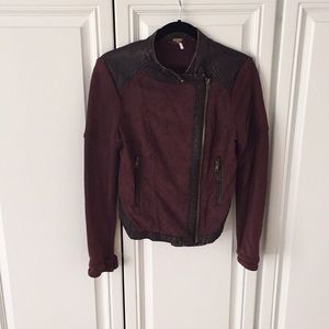 Free people moto jacket size 4